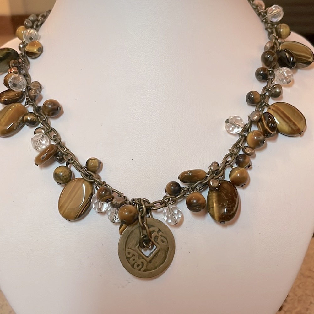 Tigers Eye and Bead necklace